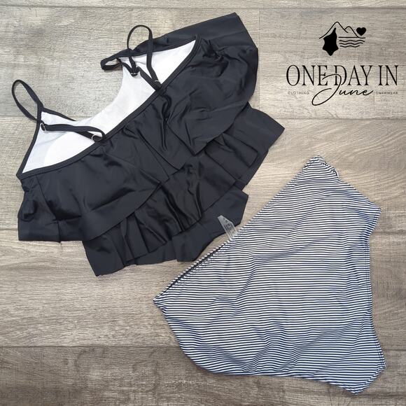 Adisputent High Waist Flounce Bikini Swimsuit Size XL - Picture 7 of 7